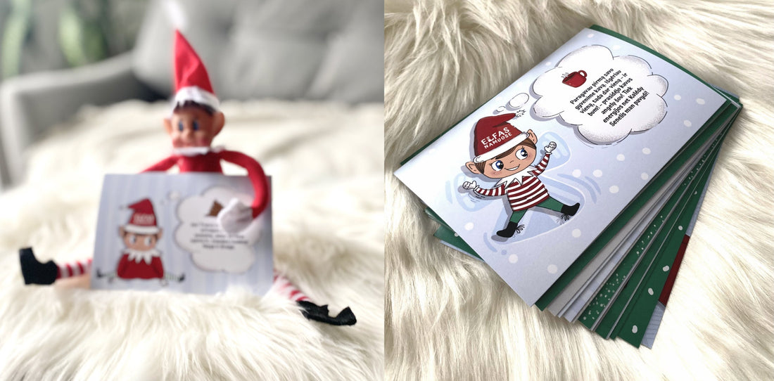 24 Elfo išdaigų kortelės – magiškas pagalbininkas tėvams ir džiaugsmas vaikams! 🎄