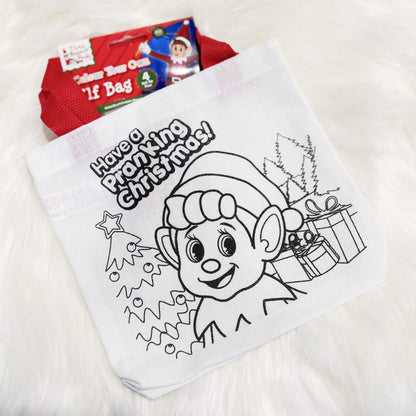 Drobės spalvinamas krepšelis